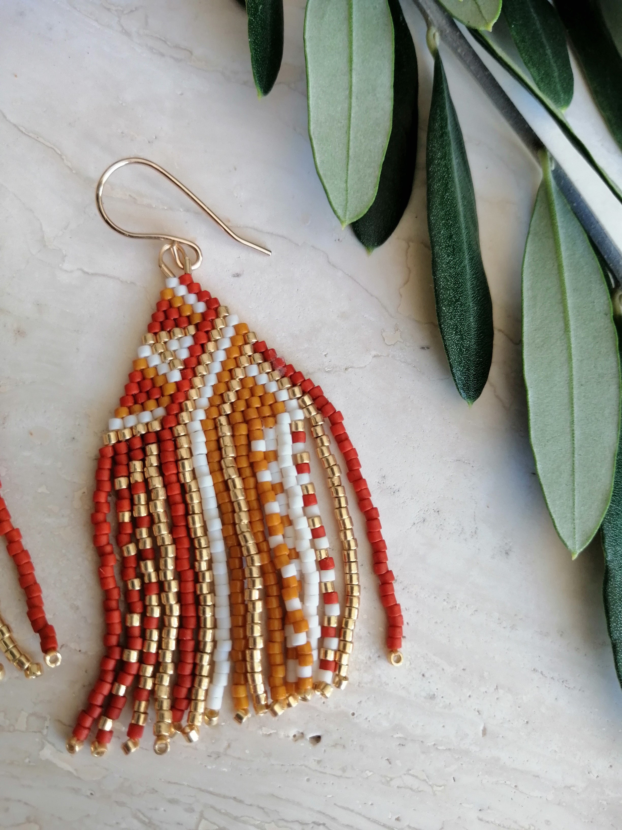 Boucles d'oreilles tissées LISA