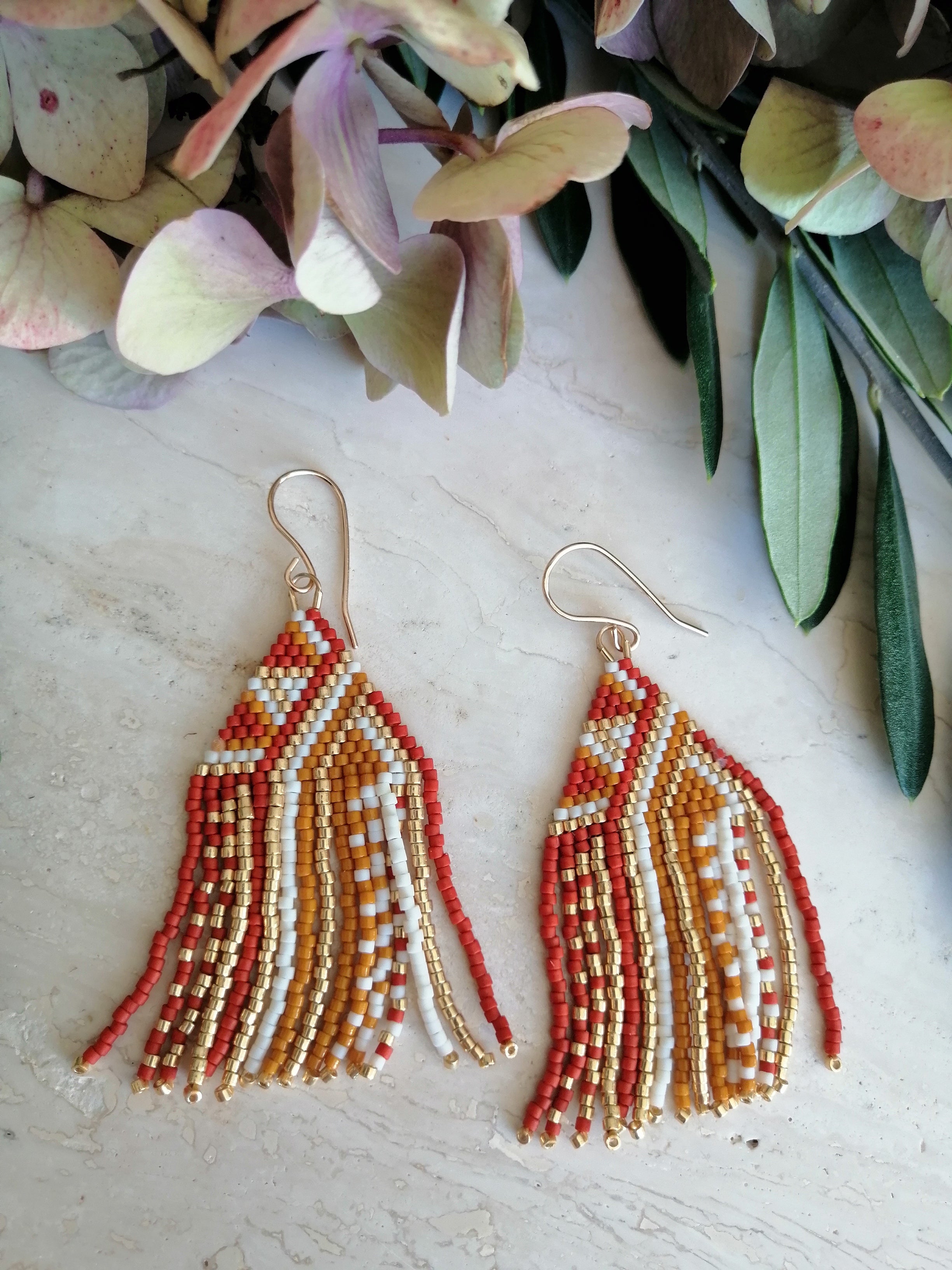 Boucles d'oreilles tissées LISA