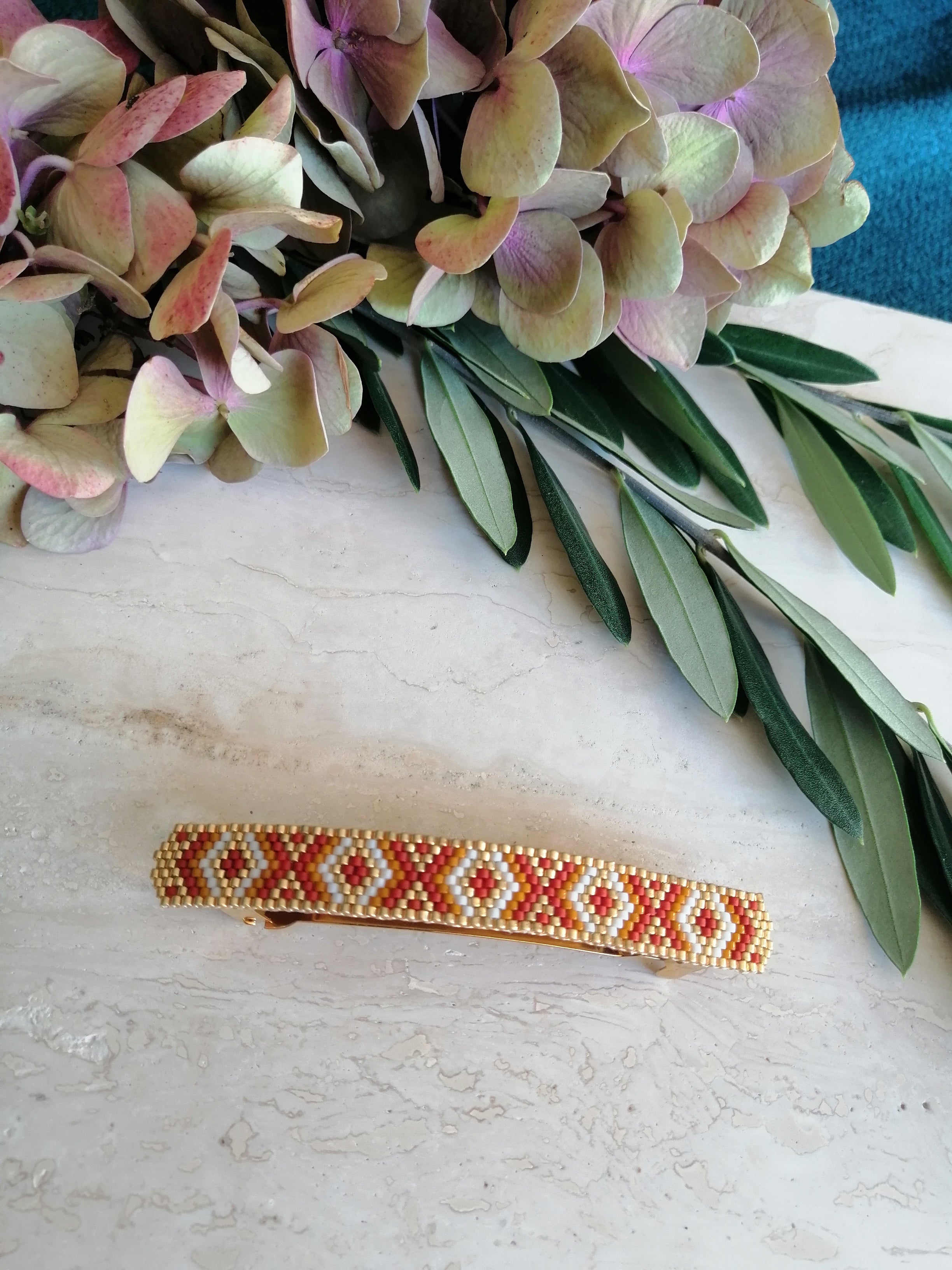 Barrette à cheveux tissée COLINE