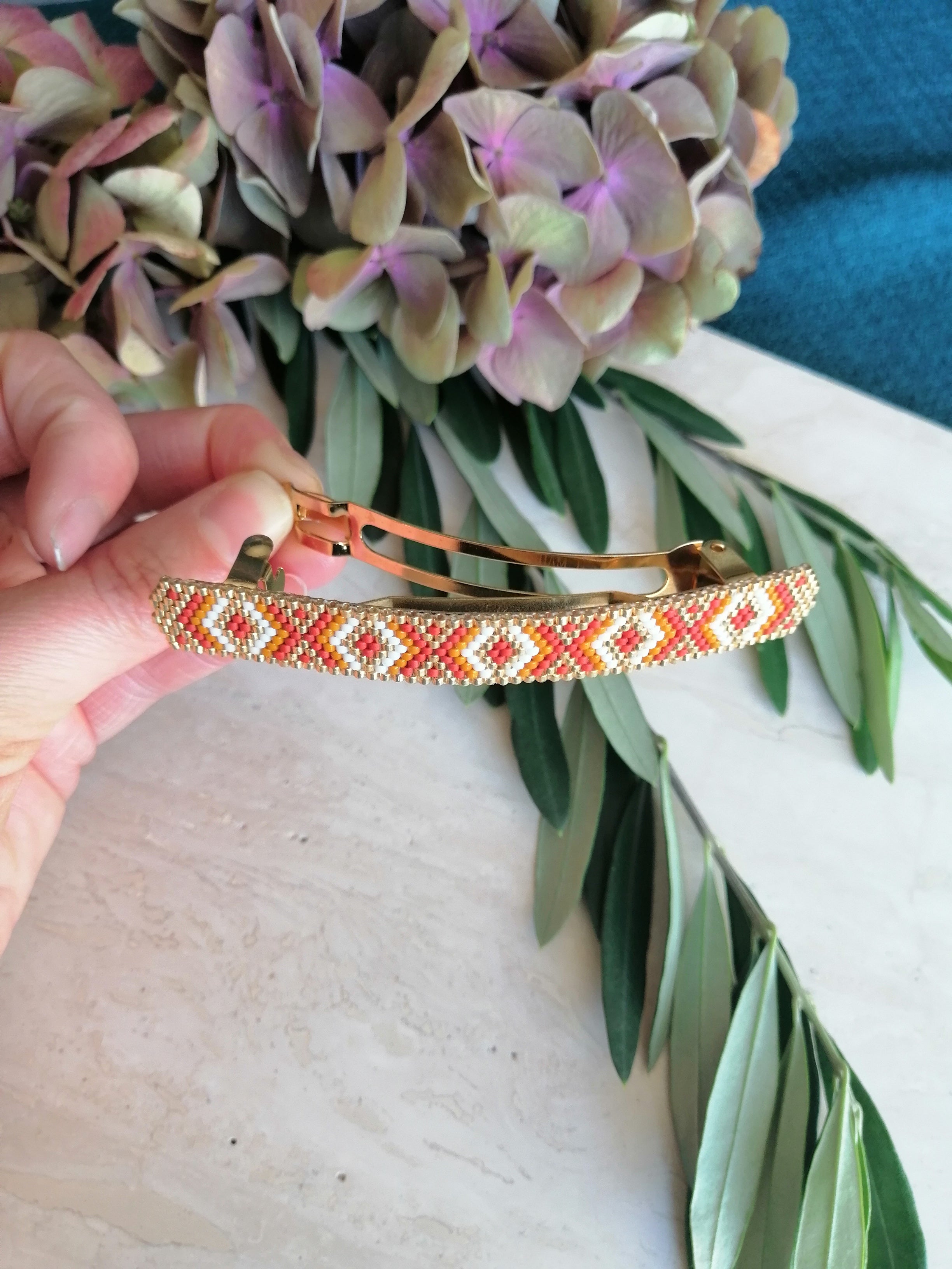 Barrette à cheveux tissée COLINE