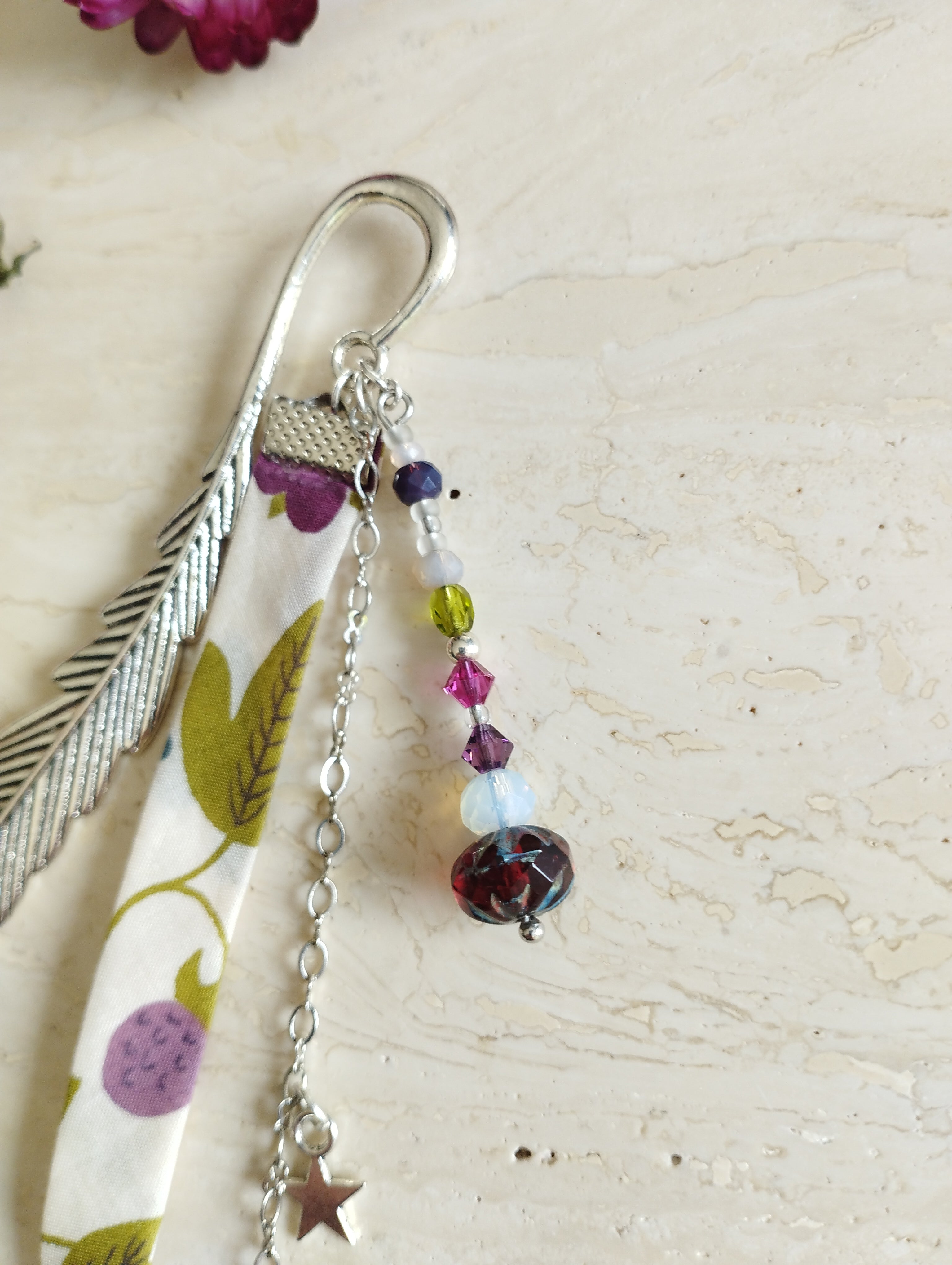 Marque-page Goutte Burgundy