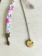 Marque-page Plume Rose (petit modèle)