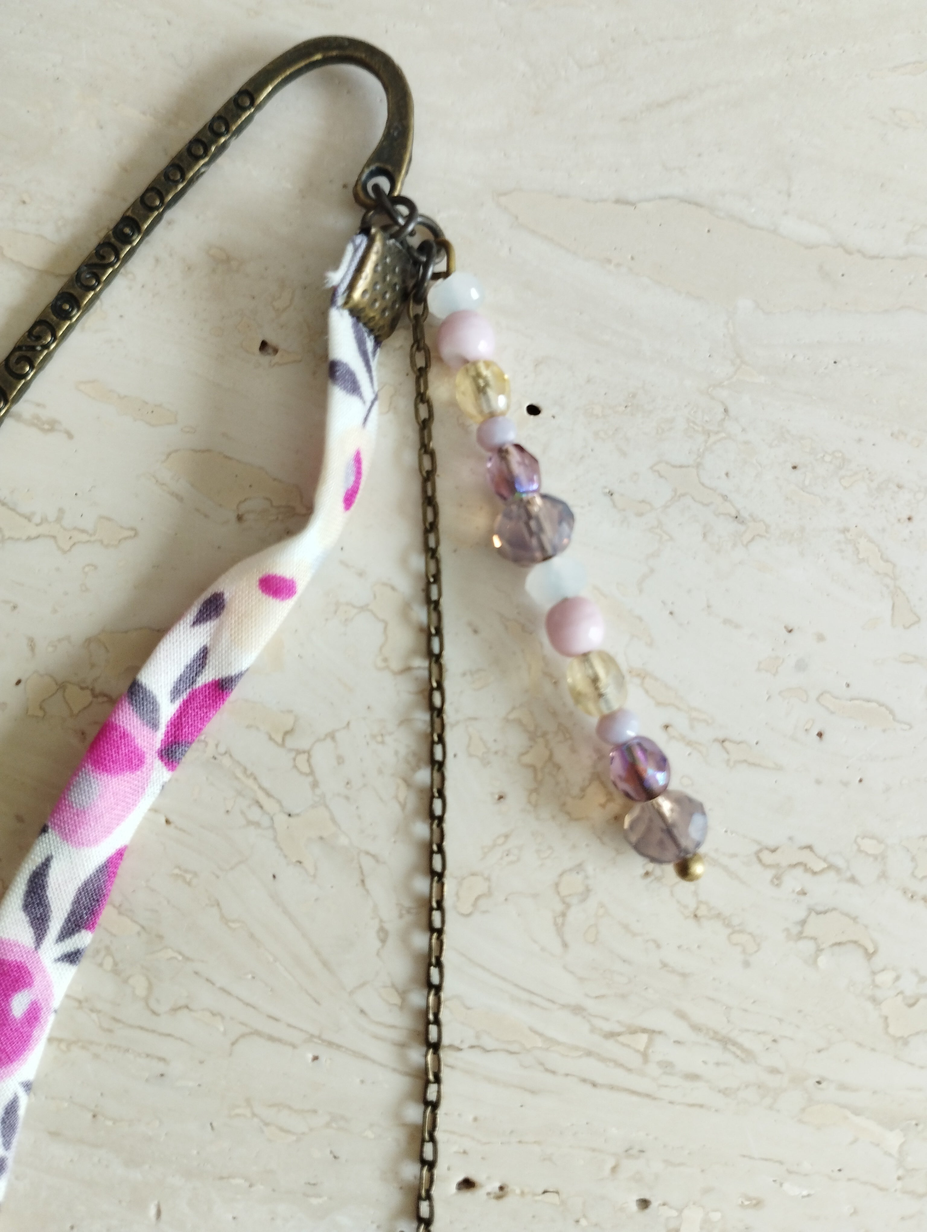 Marque-page Plume Rose (petit modèle)