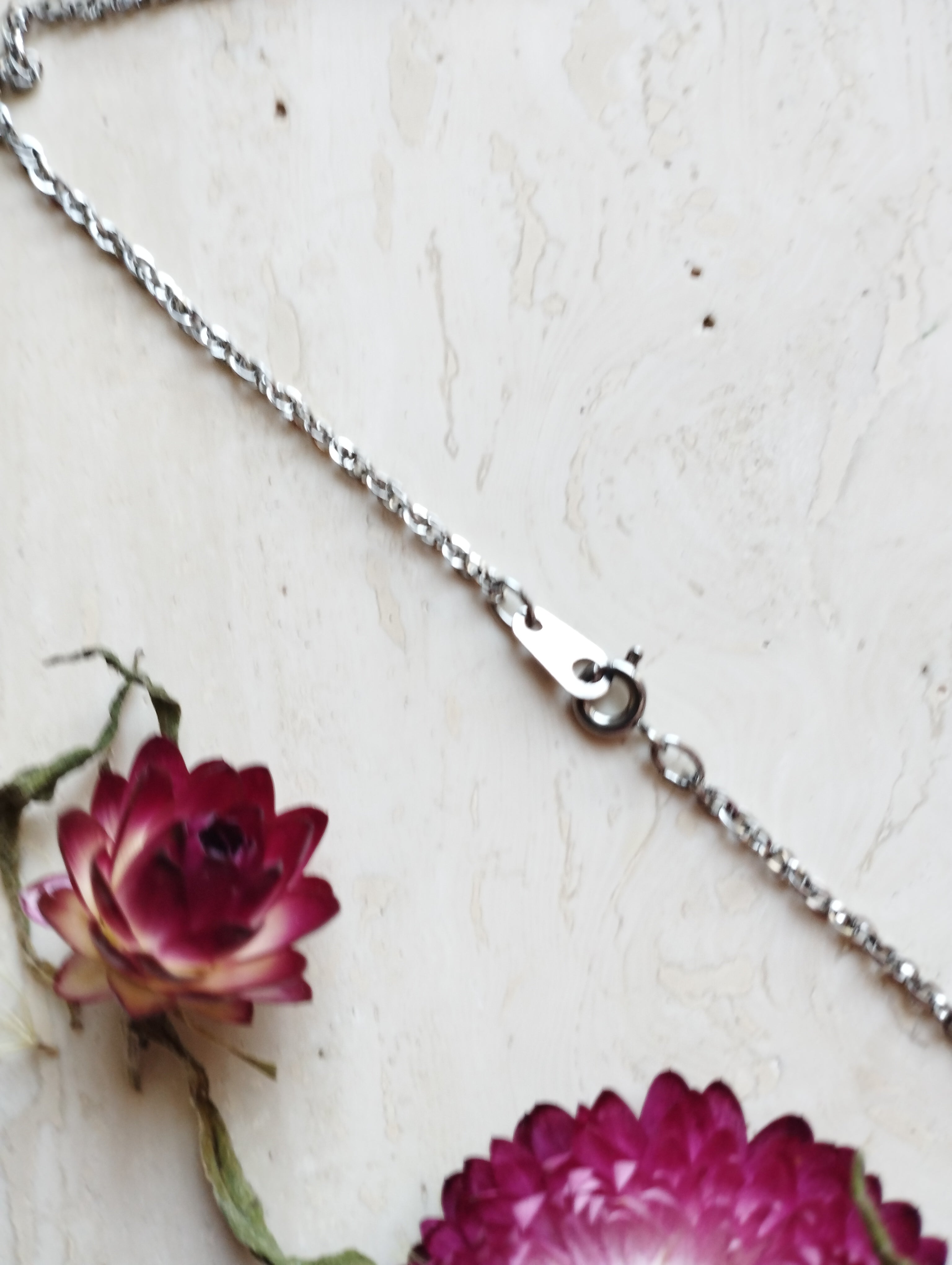 Collier Rosace Bleue