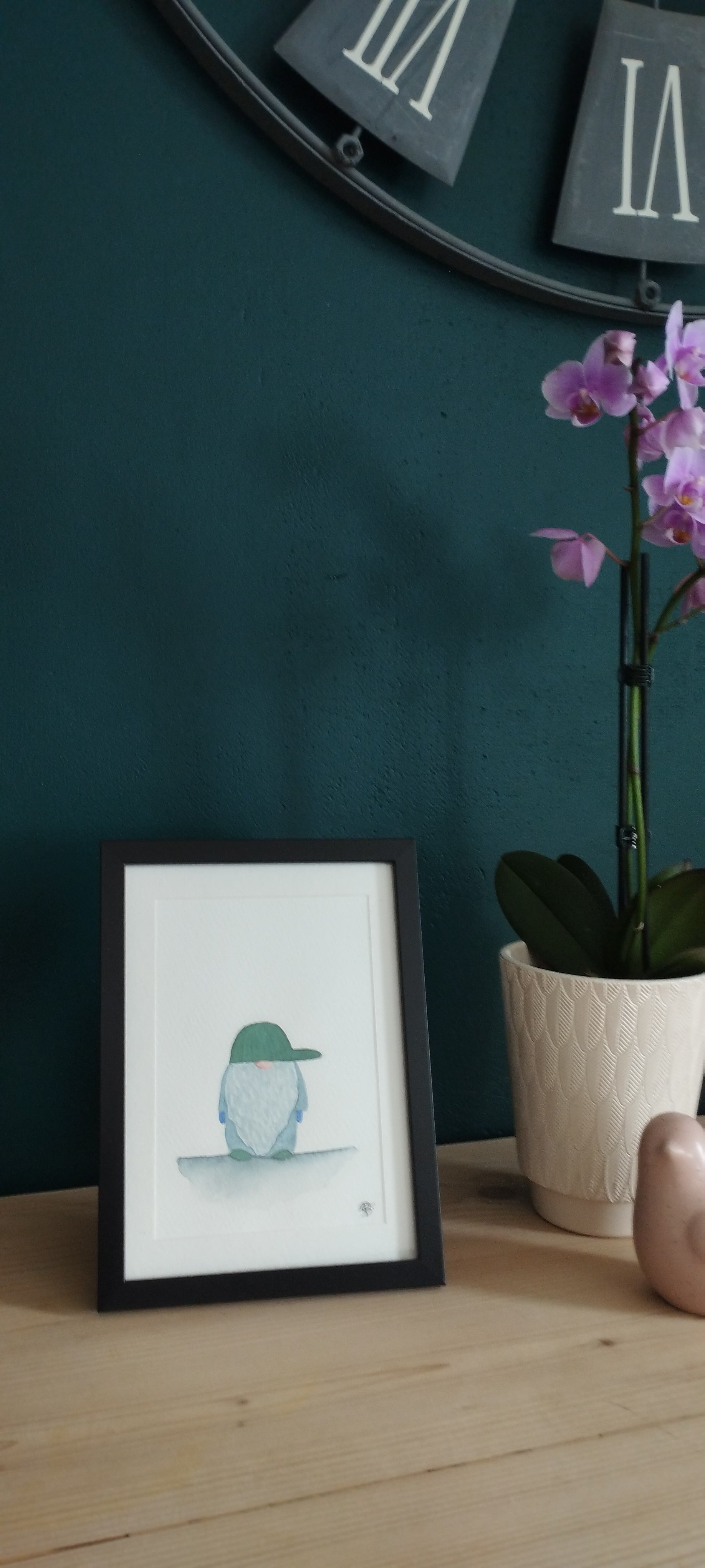 Aquarelle GNOME CASQUETTE