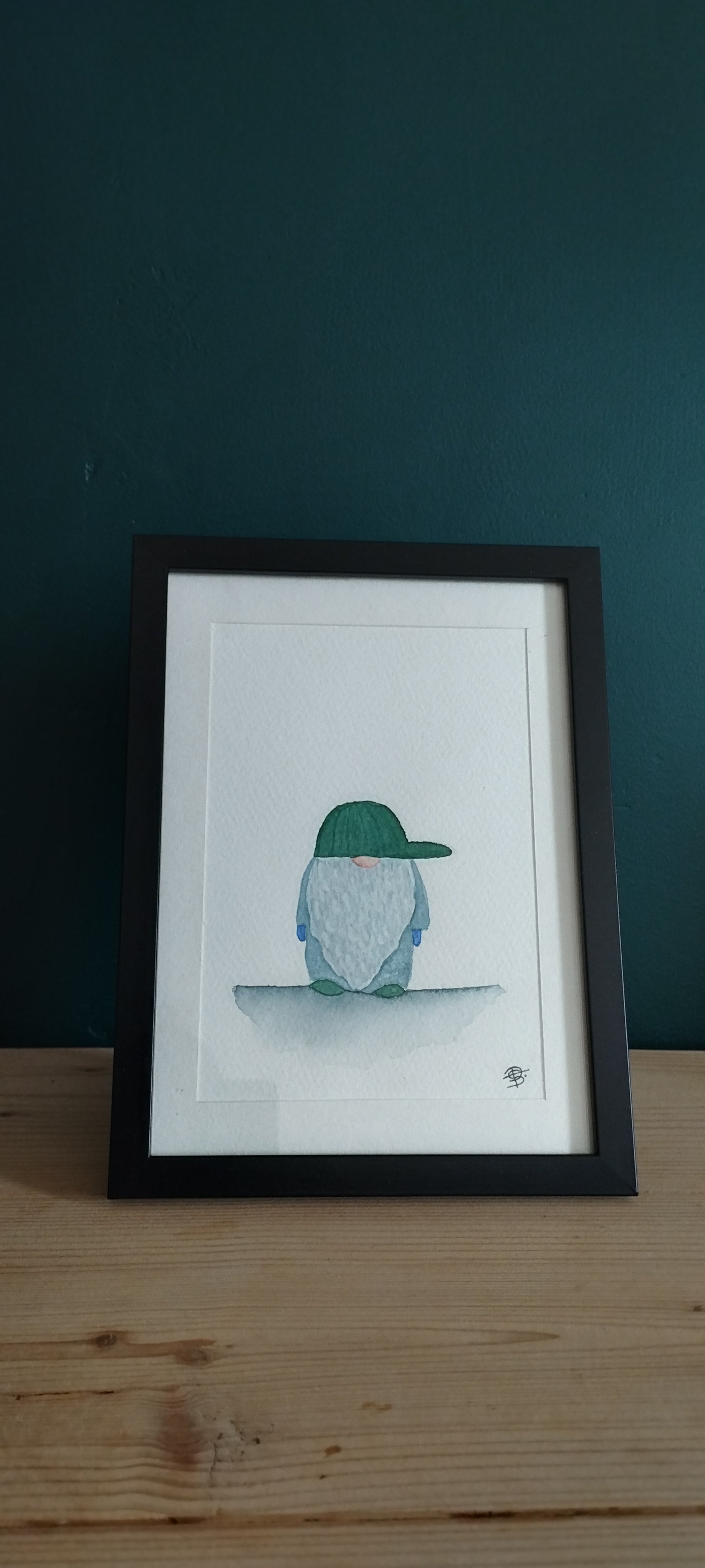 Aquarelle GNOME CASQUETTE