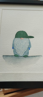 Aquarelle GNOME CASQUETTE
