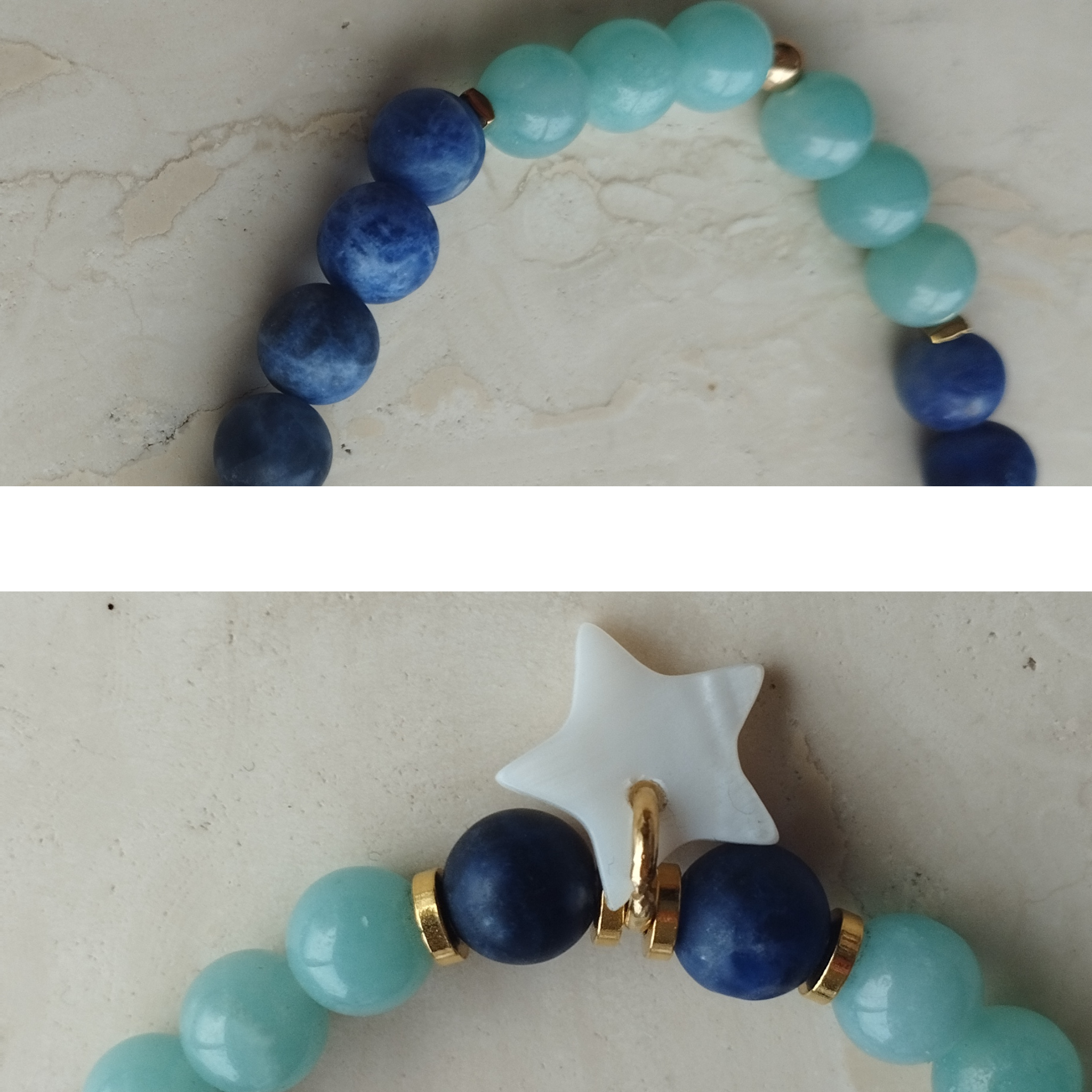 Bracelet LIA Amazonite et Sodalite