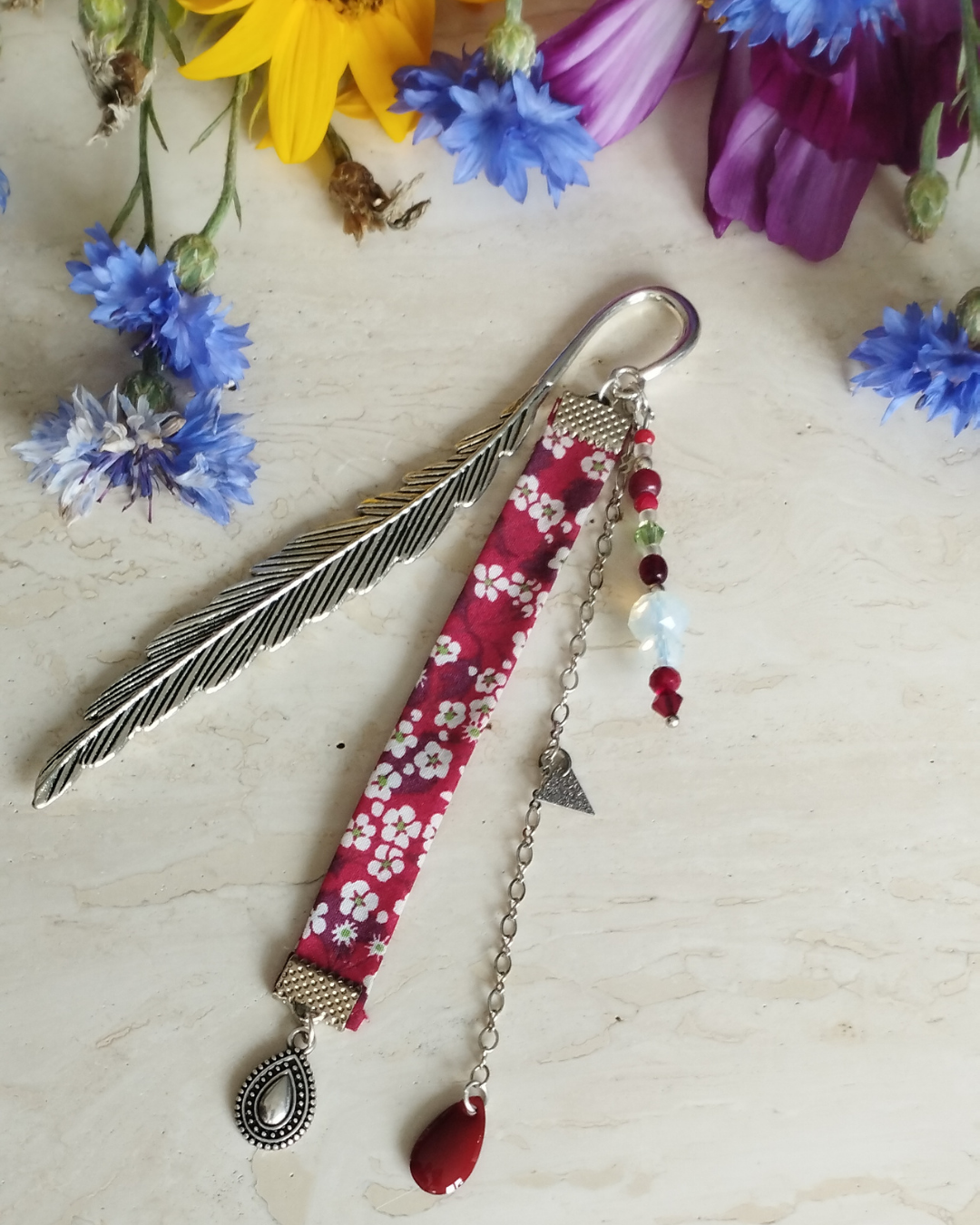 Marque-page Blossom Rouge