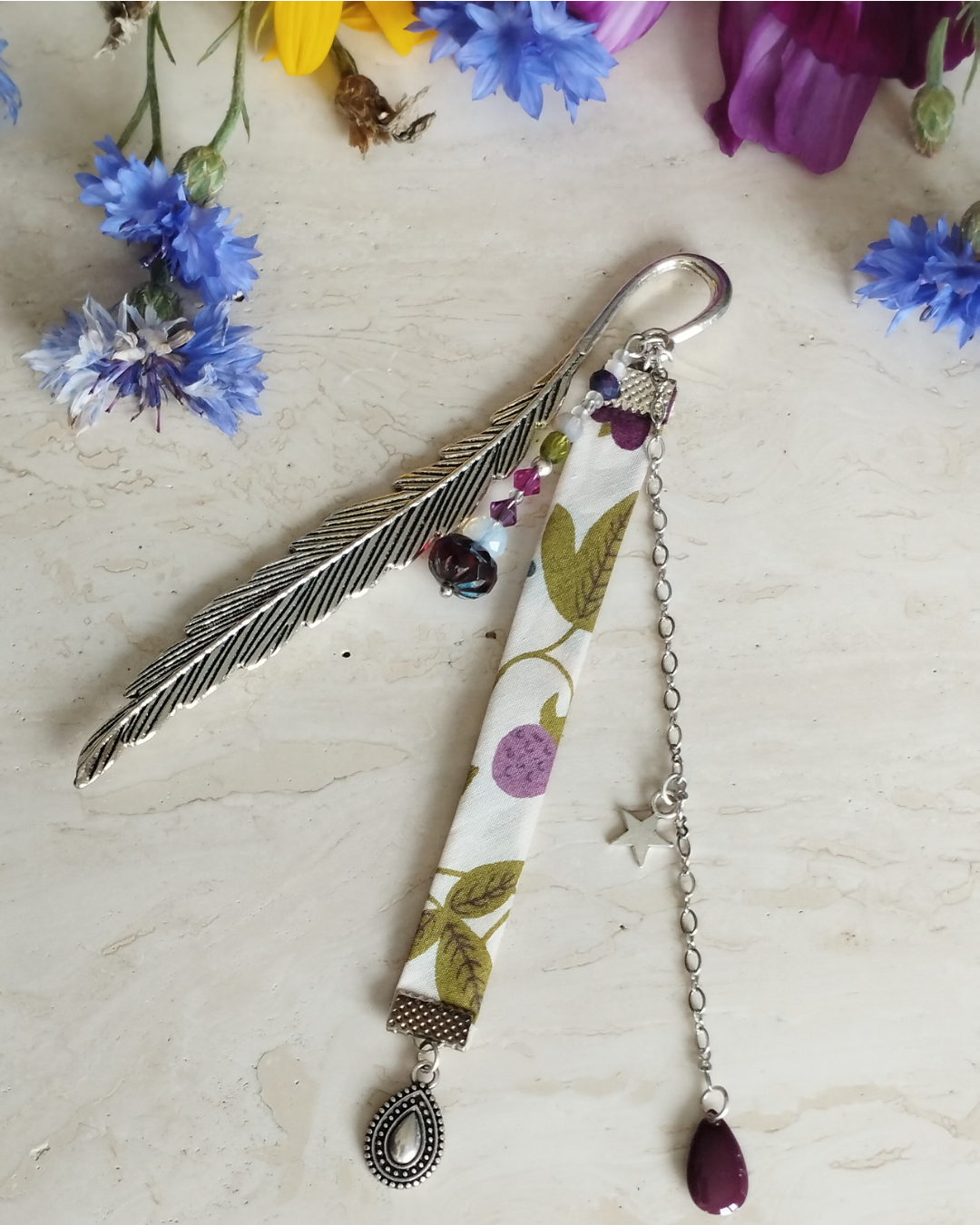 Marque-page Goutte Burgundy