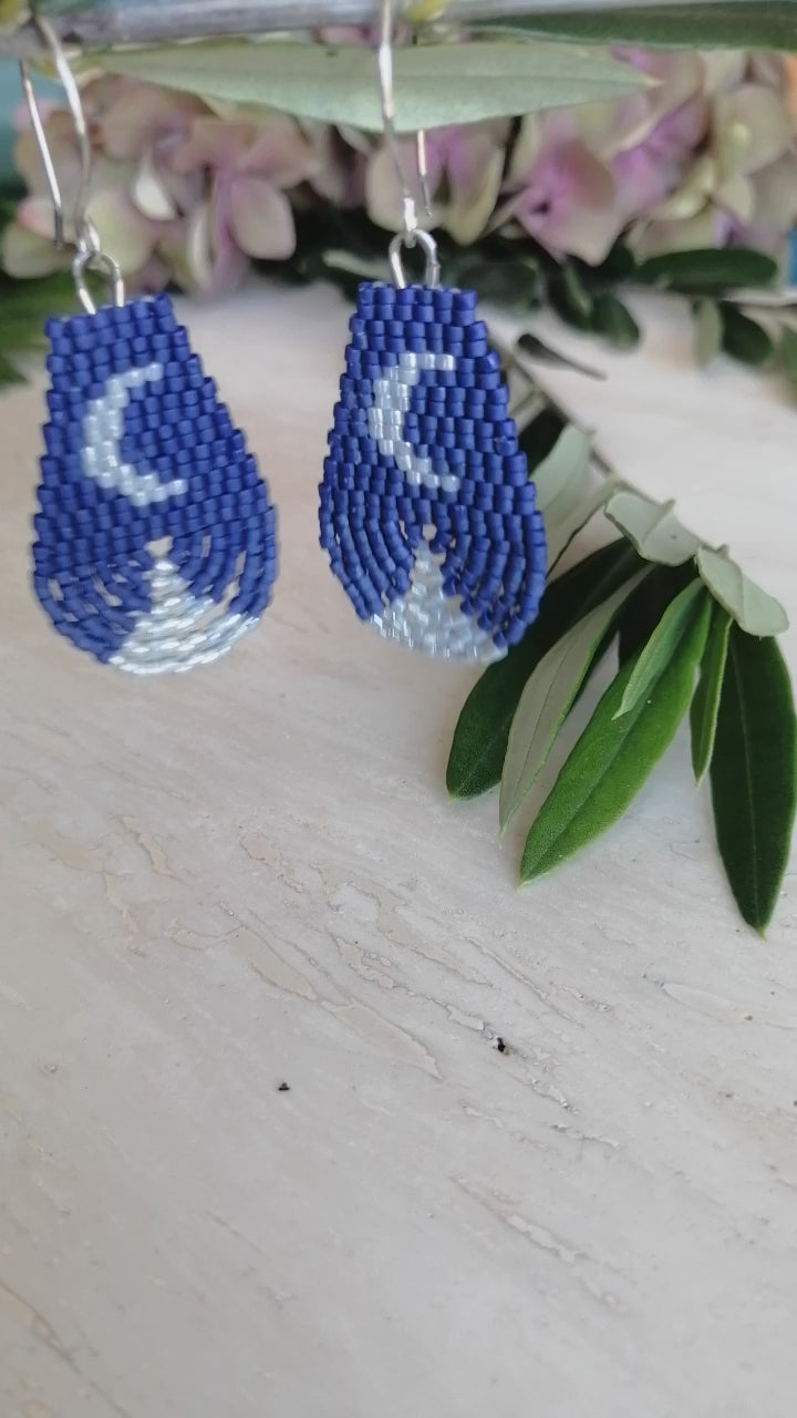 Boucles d'oreilles tissées LUNA