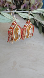 Boucles d'oreilles tissées LISA